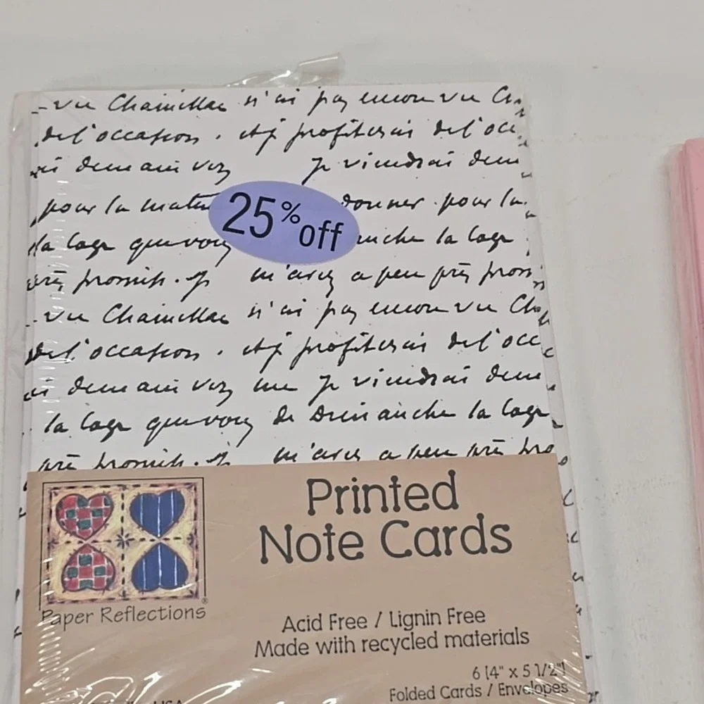 Lot of 4 Archivers 10 Greeting Cards w/Envelopes Printed Notecards & 6 Cards w/E